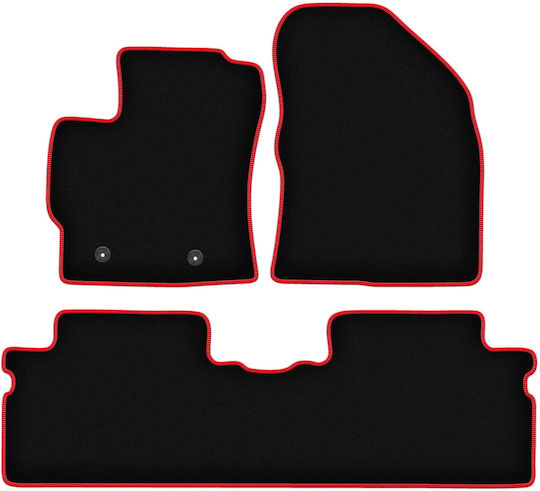 Carlux-червени стелки за кола Toyota Verso Minivan 2009-2013