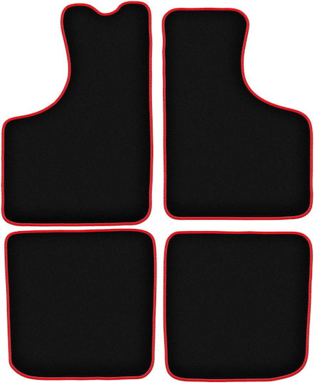 Carlux-rote Autoteppiche Skoda 105 120 130 Limousine 1976-1990