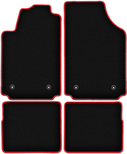 Carlux-red Car Mats Audi A2 Hatchback 2000-2005