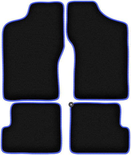Carlux-blue Car Mats Fiat Cinquecento Hatchback 1991-1998