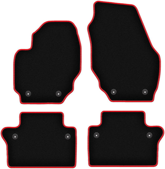 Carlux-red Car Mats Volvo S80 Ii Sedan 2006-2016