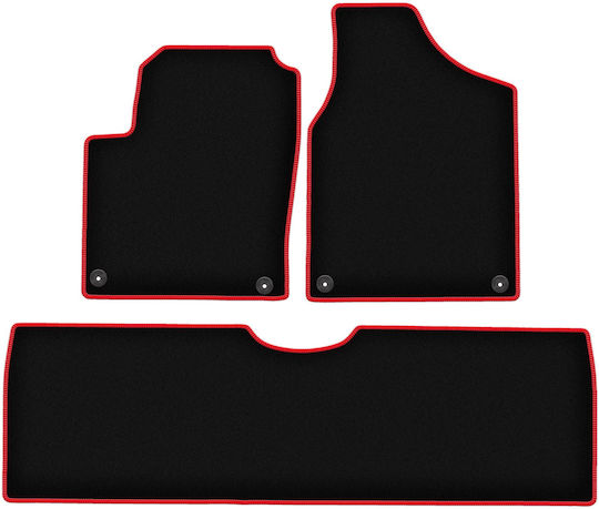 Covorașe auto Carlux-roșu Volkswagen Sharan I Minivan 1995-2010