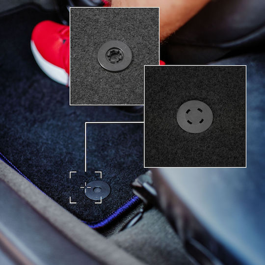 Carlux-blaue Autoteppiche Lancia Delta III Hatchback 2008-2014