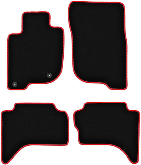 Carlux Red Car Mats for Fiat Fullback Off-road 2015