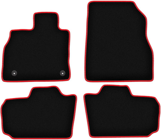 Carlux-rote Autoteppiche Nissan Leaf I Hatchback 2010-2017