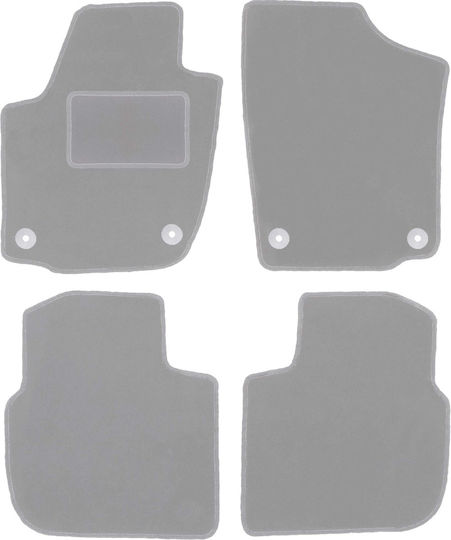 Gray Car Mats Skoda Roomster Combi Van 2006-2015