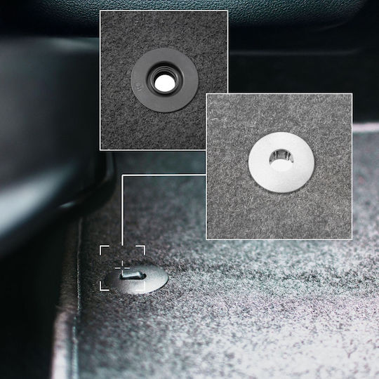 Graue Auto Fußmatten Ford S-max Mk2 7-Sitzer 2015