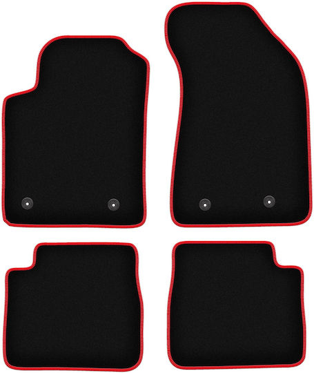 Carlux Red Car Mats Lancia Delta III Hatchback 2008-2014