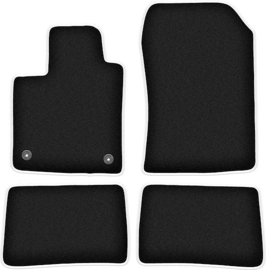 Carlux Silver Car Mats for Renault Twingo II Hatchback 2007-2014