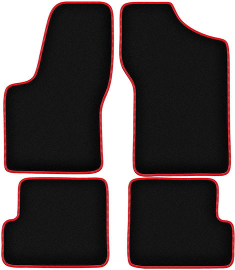 Carlux-rote Auto-Fußmatten Fiat Seicento Hatchback 1998-2010