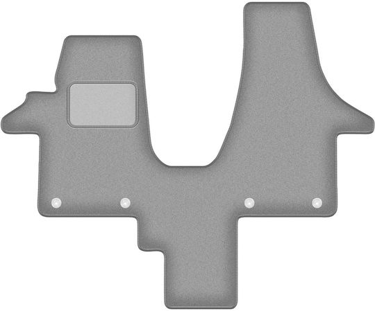 Graue Fußmatten VW Transporter T5 Caravelle 2-Sitzer 2003-2015