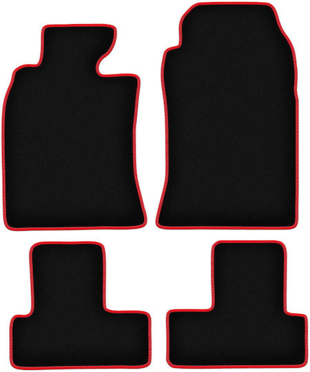 Carlux-red Car Mats Mini Cooper One R50 Hatchback 2001-2007