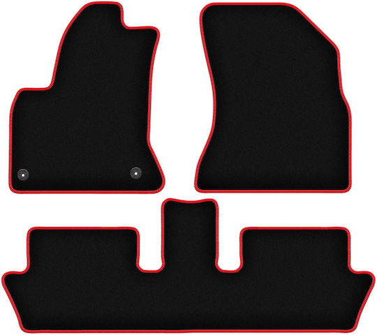 Carlux-rote Fußmatten Citroen C4 Grand Picasso Minivan 2006-2013