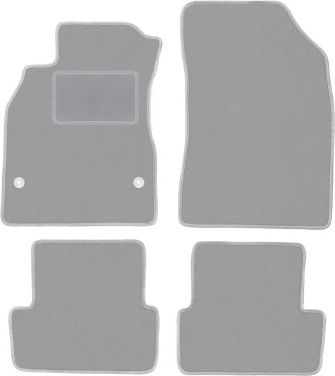 Gray Car Mats Renault Fluence Sedan 2009-2016