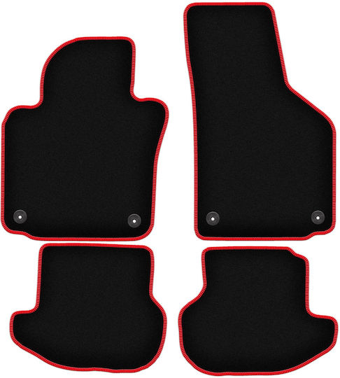 Carlux-red Car Mats Volkswagen Eos Convertible 2005-2015