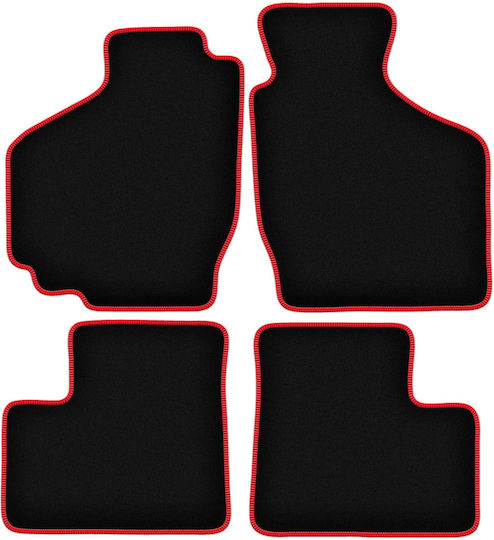 Carlux Red Car Floor Mats Suzuki Ignis I Hatchback 2001-2008