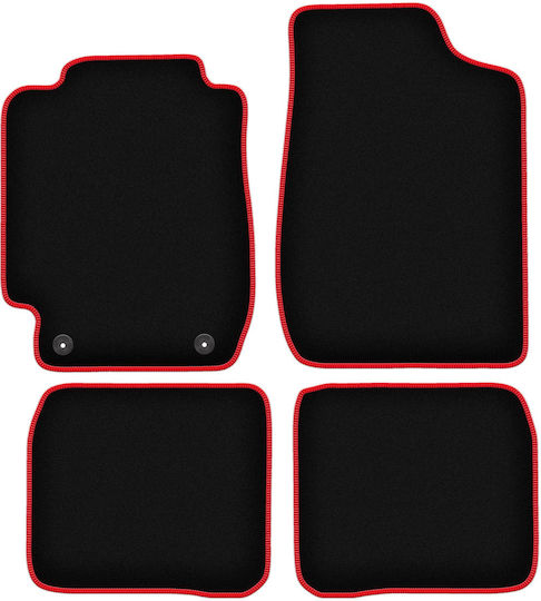 Carlux Red Car Mats for Toyota Corolla E10 Hatchback Wagon Sedan 1992-1997