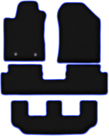 Carlux-blaue Autoteppiche Toyota Corolla Verso II 7-Sitzer 2004-2009
