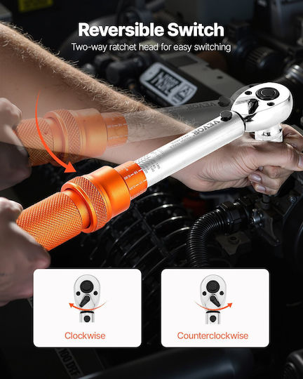 Vevor Torque Wrench 1/4" 6-6 Nm