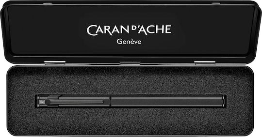 Caran D'ache Caran D'ache Fountain Pen Medium Black Aluminum with Black Ink