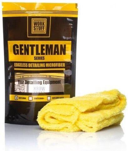 Work Stuff Gentleman Cloth Microfiber Cleaning for Body Car 500gsm Yellow 40x40cm