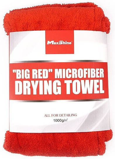 Maxshine Big Red Lavetă Microfibră Uscare pentru Corp Auto 1000gsm Roșu 70x50cm