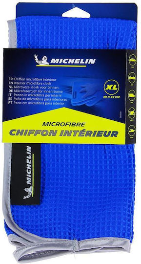 Michelin Lavetă Microfibră de curățenie pentru Materiale plastice pentru interior - Tabloul de bord Auto Albastru 50x40cm