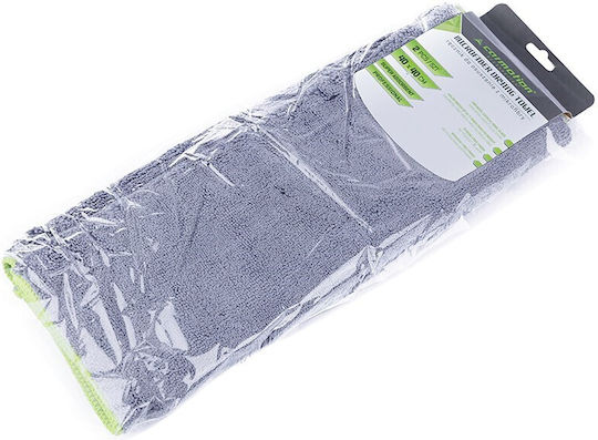 CarMotion Lavete Microfibră Uscare Auto Gri 40x40cm 2buc