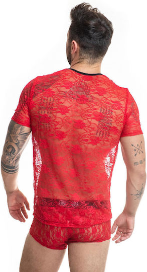 Anais Apparel Top Sexy pentru bărbați Tricou Roșu