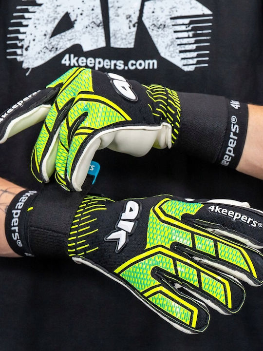 4Keepers Голмански ръкавици Детски Черен