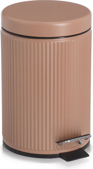 Metallisch Badezimmer Mülleimer 3Es Beige