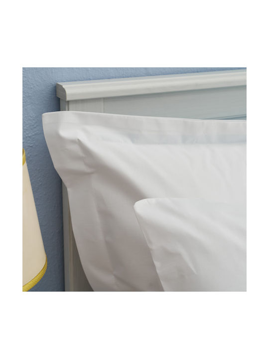 Charalambidis Textiles Σετ Μαξιλαροθήκες Λευκό 52x72εκ.