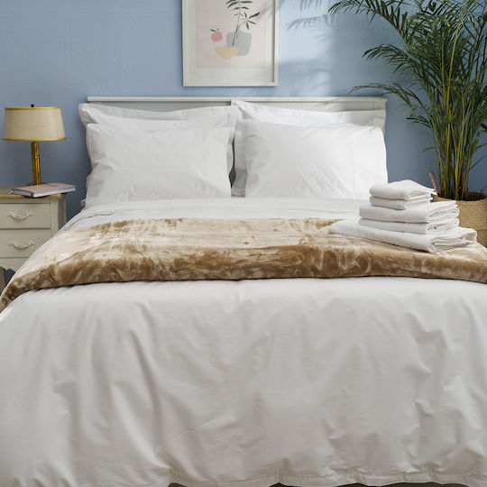 Charalambidis Textiles Σετ Μαξιλαροθήκες Λευκό 52x72εκ.