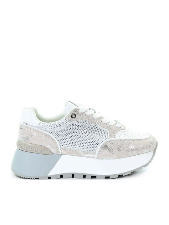 Damen Sneakers Silber