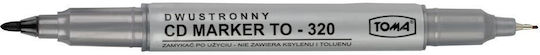 CD Marker Double Sided Black P25 Toma Price 1 Piece