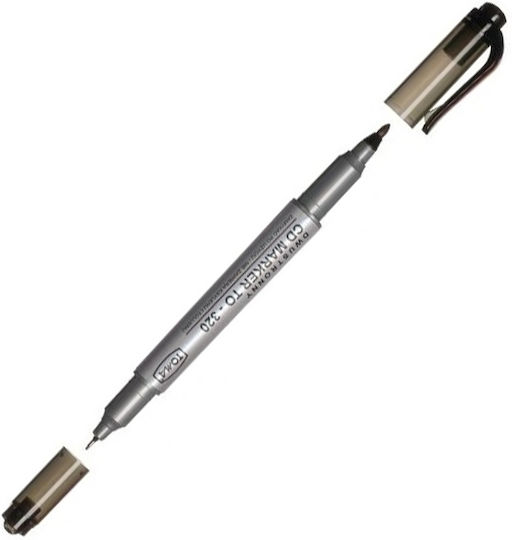 CD Marker Double Sided Black P25 Toma Price 1 Piece