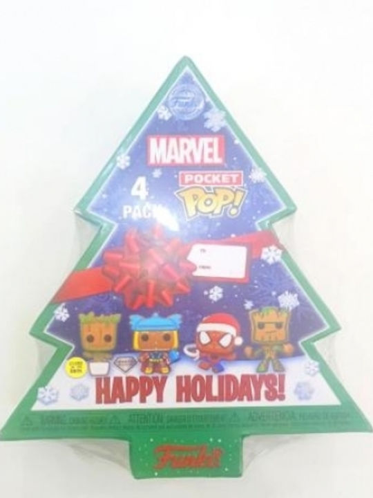 Funko Pocket Pop! Коледа: Marvel - Marvel (Адвент календар) Свети в тъмното Специално издание 4бр