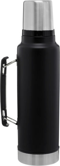 Stanley The Legendary Classic Bottle Thermos Stainless Steel / Plastic BPA Free 1.4lt Stainless Steel Thermos Stainless Steel Bottle Thermos with Handle