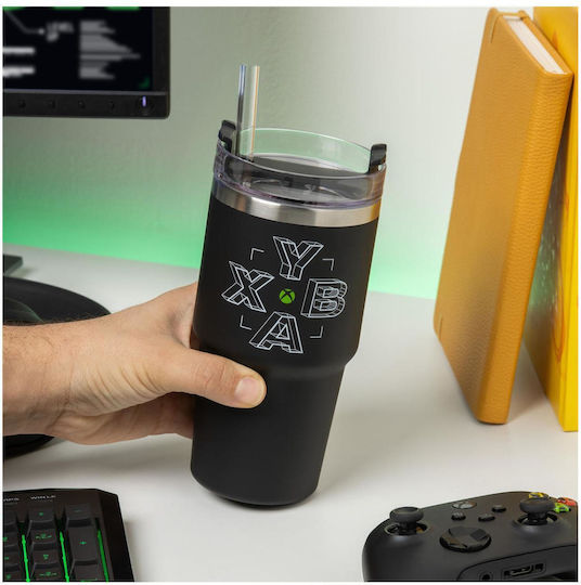 Paladone Xbox Stainless Steel Thermos Bottle 600ml Black