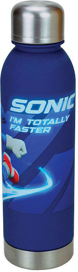 Sonic Παιδικό Παγούρι Πλαστικό με Καλαμάκι GIM plastic 750ml
