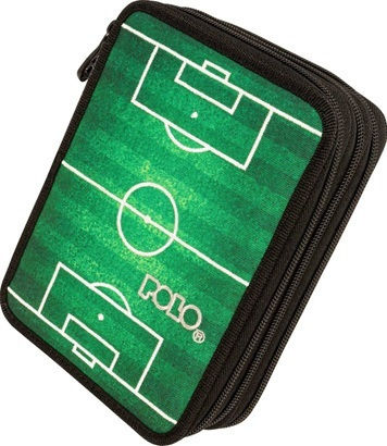Polo Mover Pencil Case with 3 Compartments Green