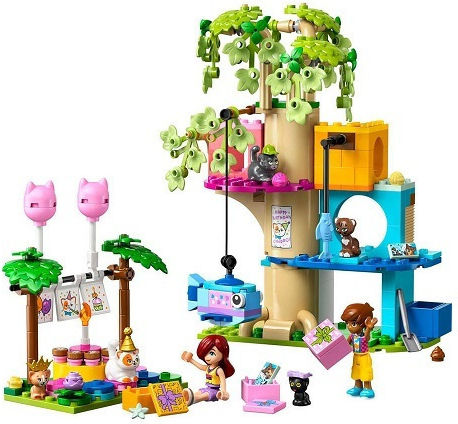 LEGO Friends Cat Birthday Party & Tree House for Ages 6+ 321 Pieces