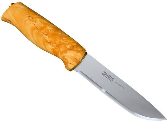 Helle Hunting Μαχαίρι Καφέ σε Θήκη