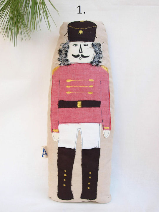 Fabric Christmas Nutcracker Red