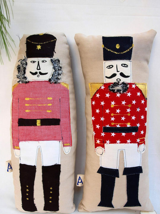 Fabric Christmas Nutcracker Red