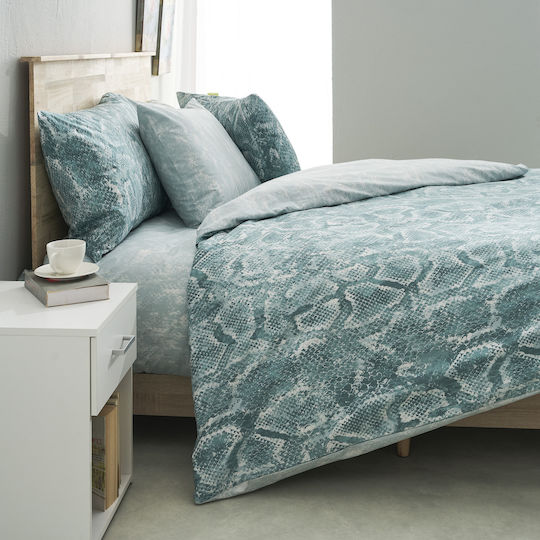 Charalambidis Textiles Sahara Сет Калъфки за Възглавници Тюркоаз 52x72см.