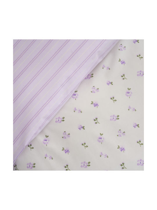 Charalambidis Textiles Spring Pillowcase Set Lila 52x72cm.
