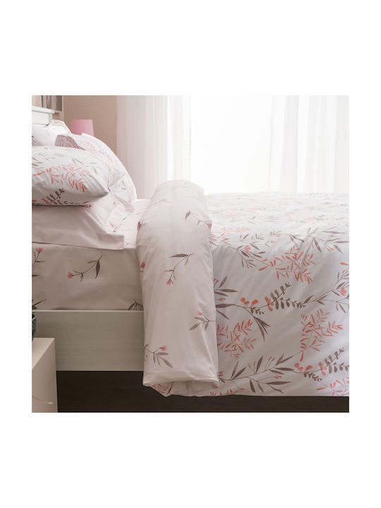Charalambidis Textiles Hyacinth Pillowcase Set Somon 52x72cm.