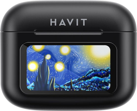 Havit TW956 In-ear Bluetooth Handsfree Ακουστικά με Θήκη Φόρτισης Μαύρα