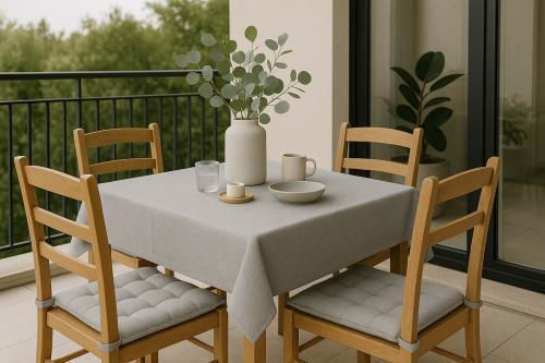 Linea Home Tablecloth Linen Gray 150x180cm